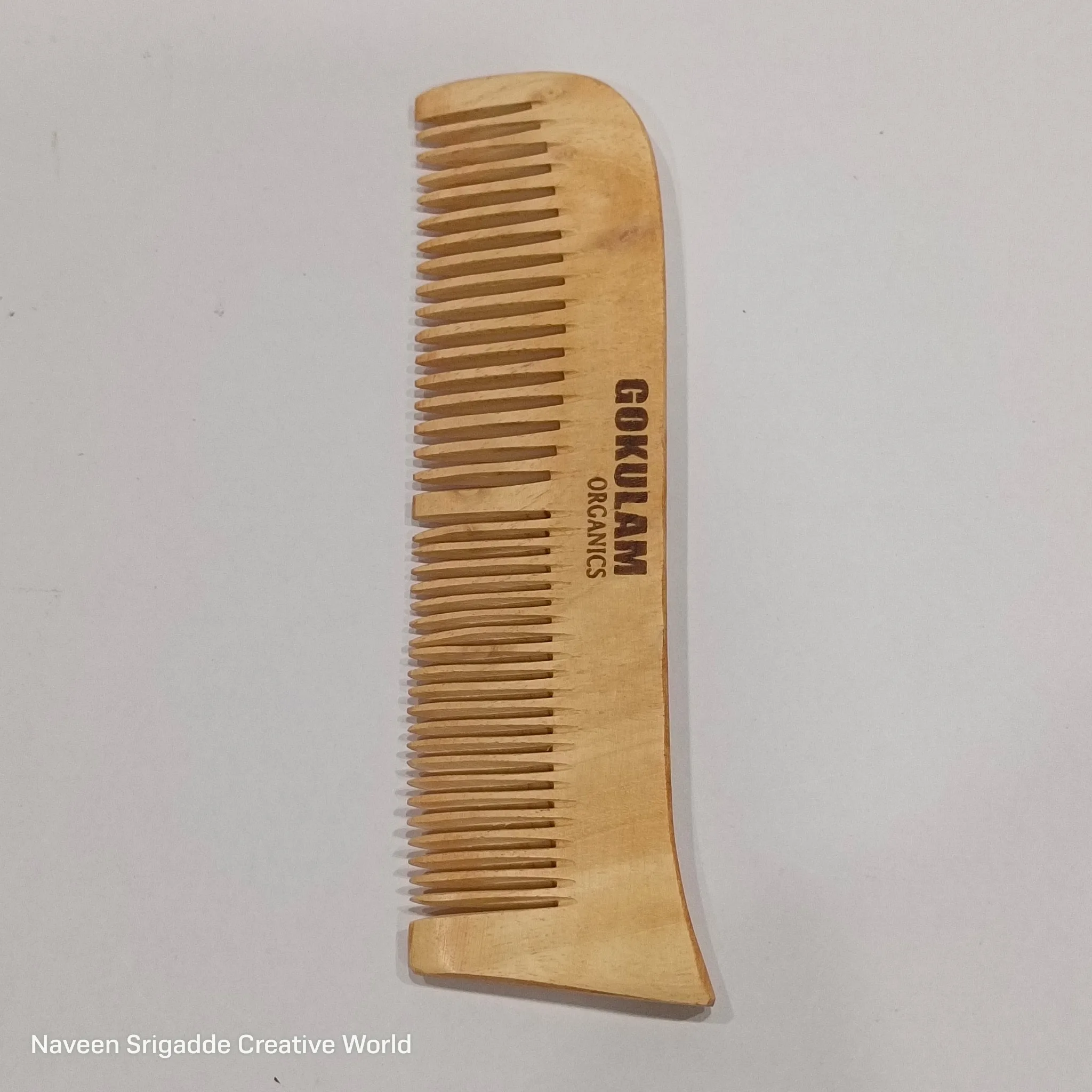 Gokulam Organics Fine Tooth Wood Comb