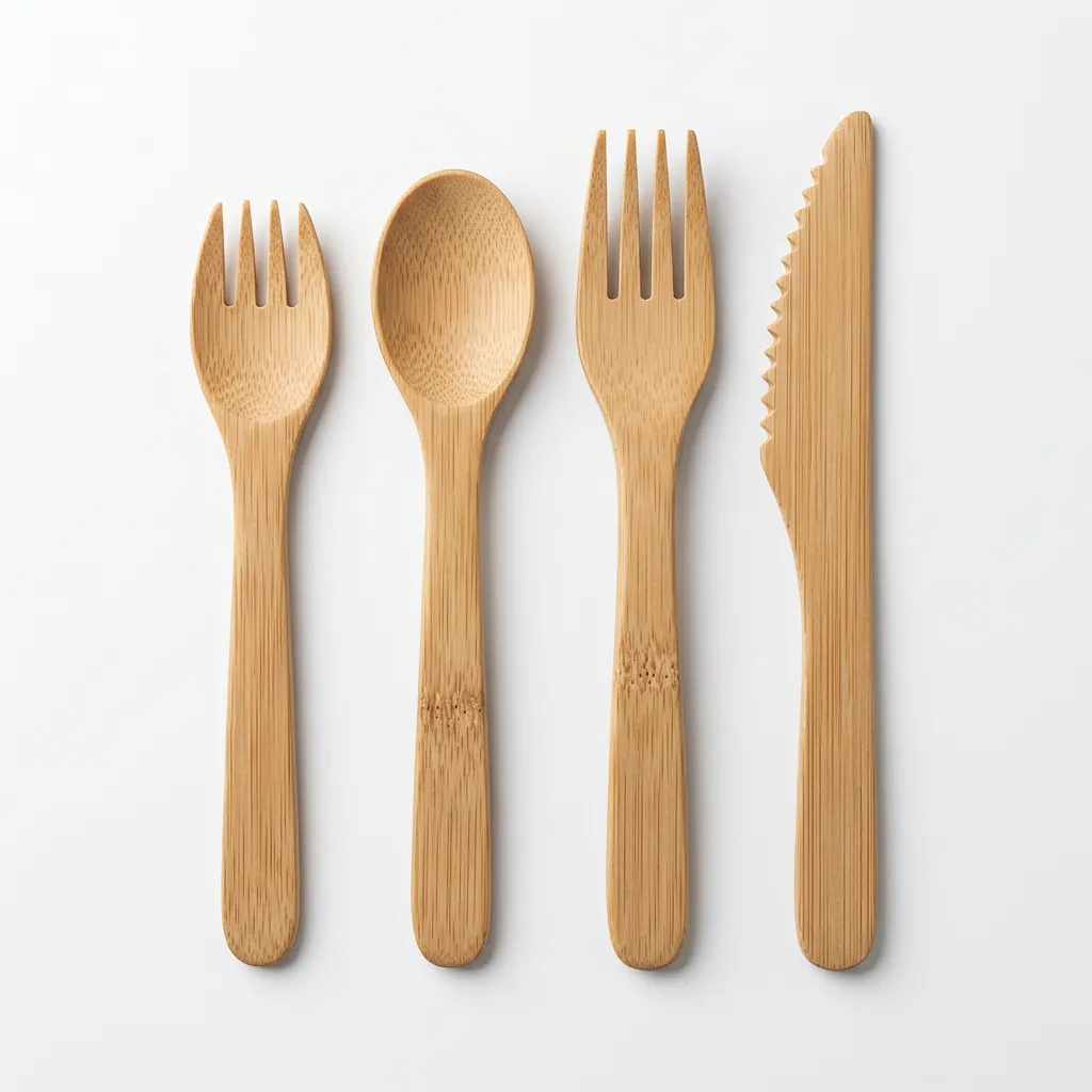 Bamboo Cutlery 20 Sets (4 pieces per pack)