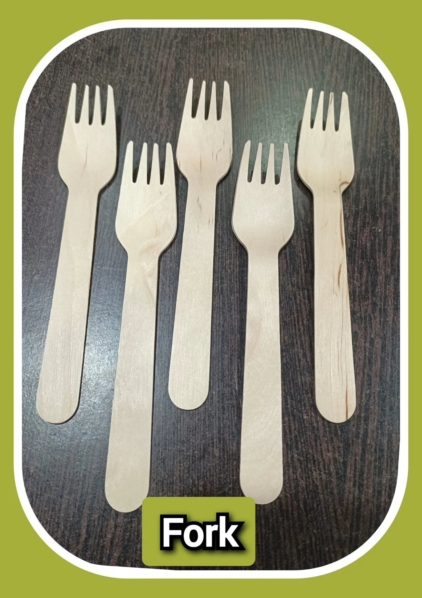 Bamboo Fork/piece  Pack of 100 (1 rs per piece)